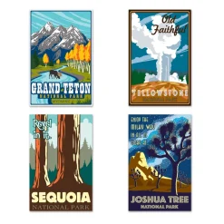 Travel America - National Park Plakat Cutouts