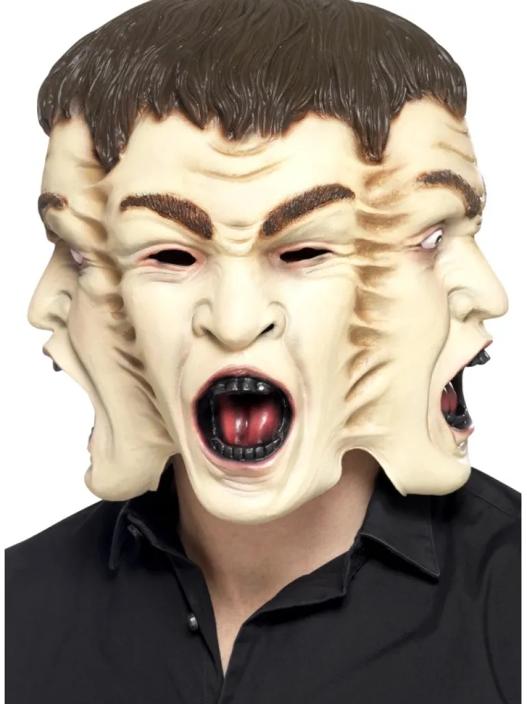 Trefoldigt Ansigt - Latex Maske