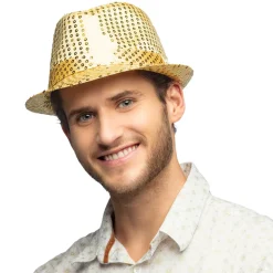 Trilby Hat Guld til Voksne