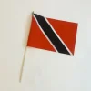 Trinidad Tobago Stofflag på Træpind, 30x45 cm