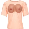 T-shirt med bryster