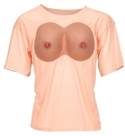 T-shirt med bryster