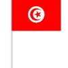 Tunesisk Papirflag på Pind, 27 x 20 cm