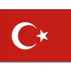 Tyrkisk flag 90 X 150cm.