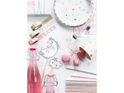 Unicorn Party - Paptallerkner, 18 cm