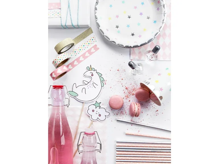 Unicorn Party - Paptallerkner, 18 cm