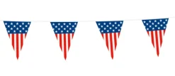 USA Vimpel Flagguirlande 10 meter, 20 x 30 cm