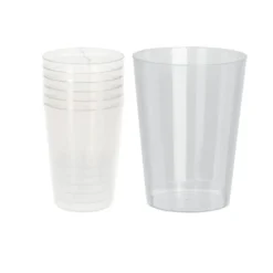 Vandglas i Hård Plast, Genanvendelige