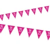 Vimpelguirlande - Pink Glitz Fødselsdag, 21 År