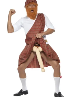 Voksen kostume: Skotte med stav